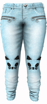 Second Life Marketplace - *CK* Cozy kitten pants DENIM LIGHT